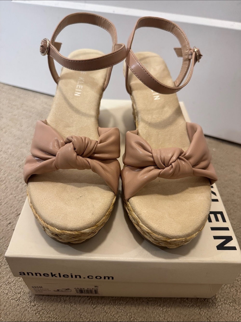 🆕 Anne Klein Wheatley Ankle Strap Espadrille Wedge. 9.5. New in box!🔥 - Picture 2 of 9